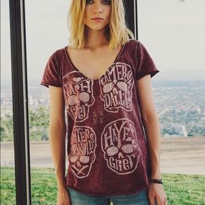 United XXVI Maroon V-Neck T-Shirt